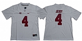 Alabama Crimson Tide 4 Jerry Jeudy White Nike College Football Jersey,baseball caps,new era cap wholesale,wholesale hats